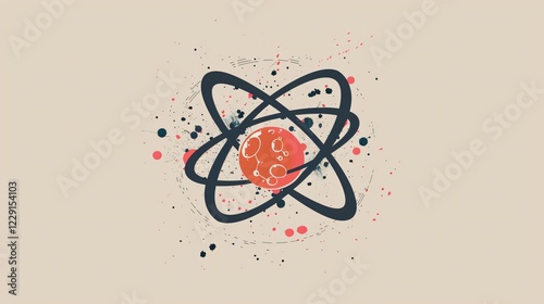 Abstract Geometric Shapes Brush Stroke Vector Illustration