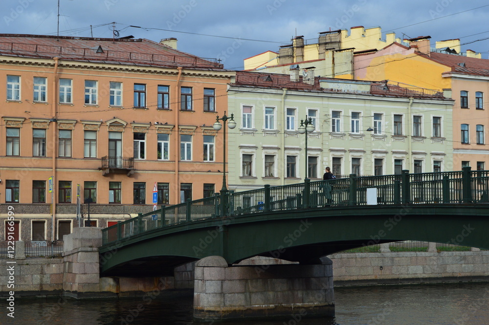 Naklejka premium old bridge St. Petersburg