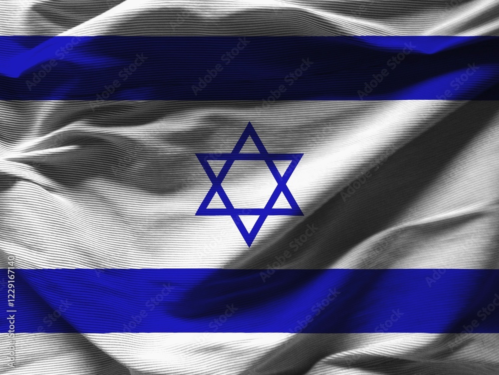 Israel flag with texture on a background Israel flag with texture on a background