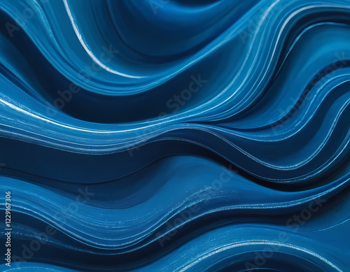 Fluid Silver Waves