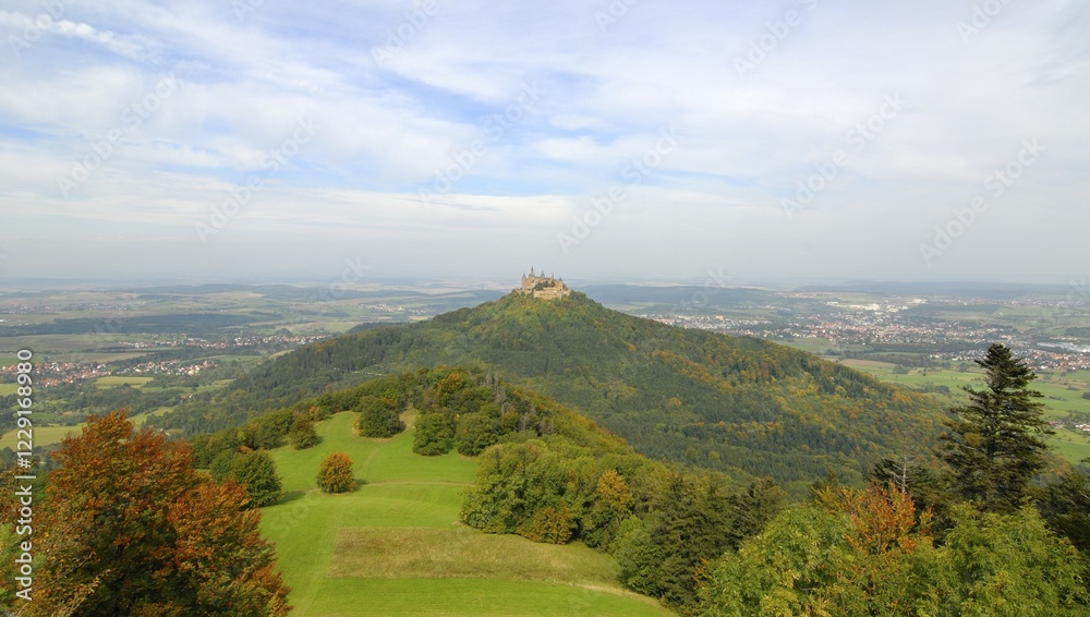 Obraz premium The castle Hohenzollern - Baden Wuerttemberg, Germany, Europe., Europe