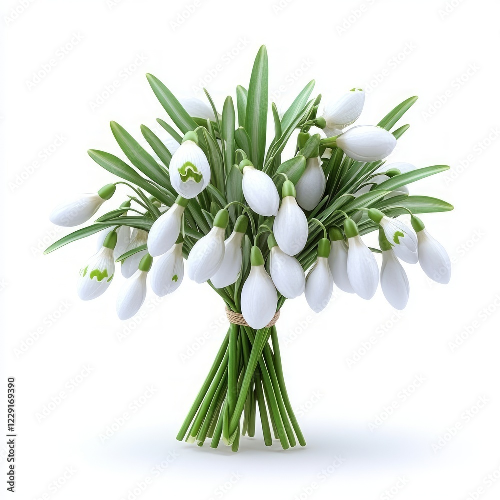 Fototapeta premium Bouquet of Snowdrops
