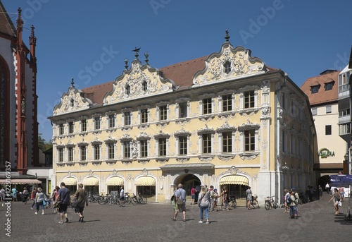 Wallpaper Mural Haus zum Falken, Falkenhaus, Würzburg, Lower Franconia, Bavaria, Germany, Europe Torontodigital.ca