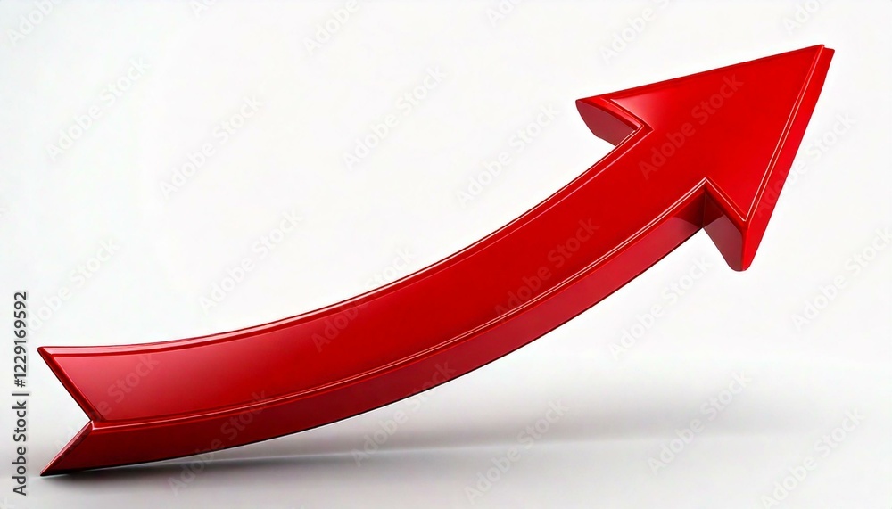 Business performance; upbeat growth curve arrow; red arrow to go up Business performance; upbeat growth curve arrow; red arrow to go up