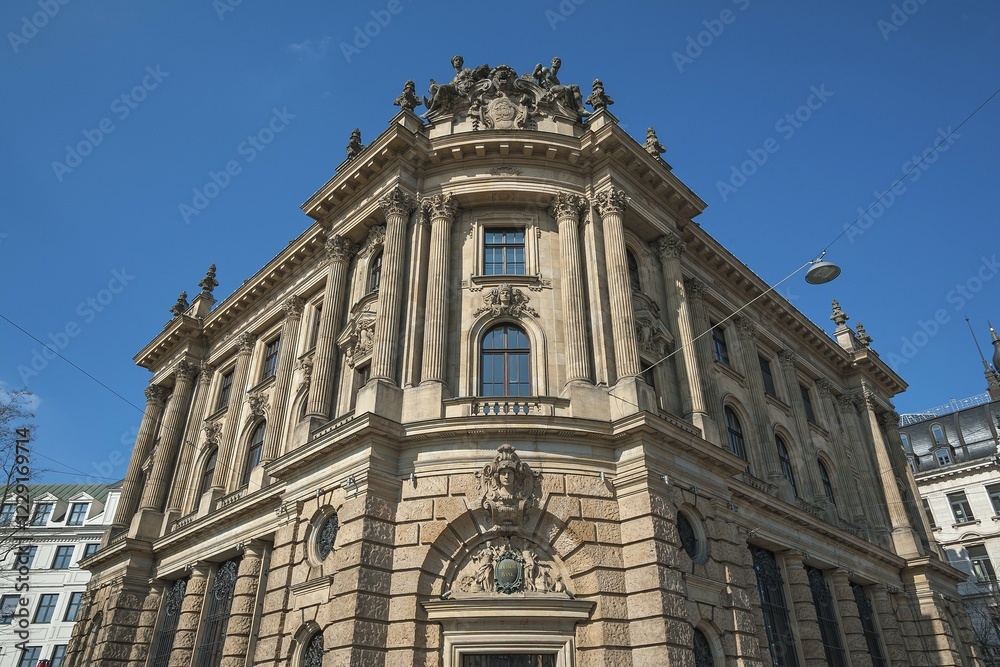 Old Stock Exchange from the Gründerzeit, Lenbachplatz, Munich, Bavaria, Germany, Europe Old Stock Exchange from the Gründerzeit, Lenbachplatz, Munich, Bavaria, Germany, Europe