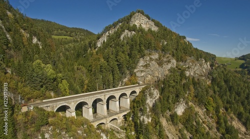 Krauselklause viaduct, Breitenstein, Rax region, Lower Austria, Austria, Europe photo