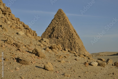 Pyramid in Nuri, Northern, Nubia, Sudan, Africa