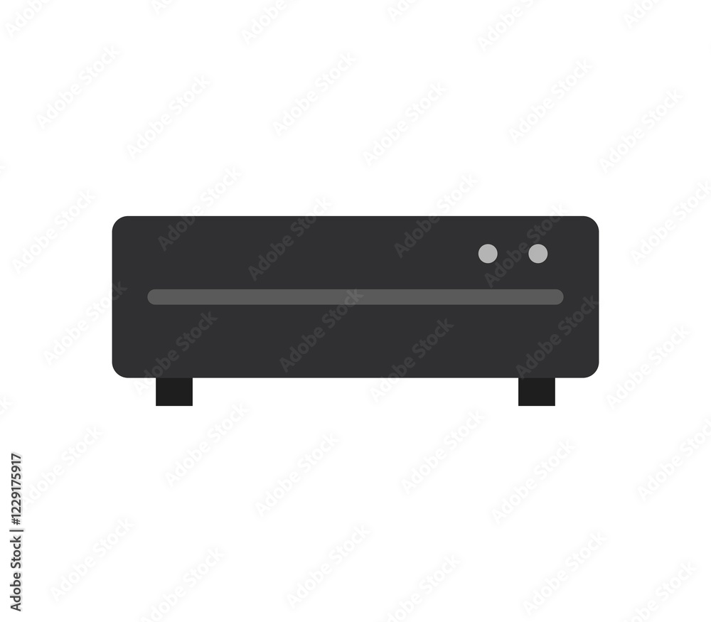 Fototapeta premium Dvd player icon illustrated in vector on white background