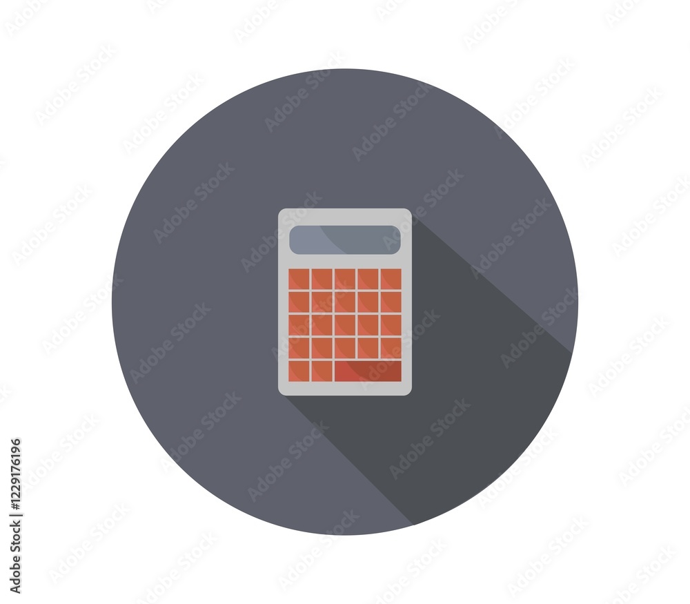 Calculator icon illustrated in vector on white background Calculator icon illustrated in vector on white background
