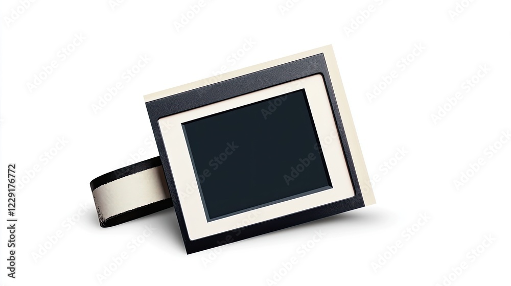Isolated Landscape Style Polaroid Frame with Tape: Isolated landscape style polaroid frame with tape on transparent background. Isolated Landscape Style Polaroid Frame with Tape: Isolated landscape style polaroid frame with tape on transparent background.