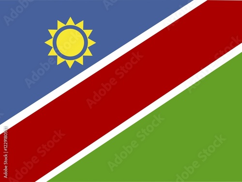 Free Download Official national flag of Namibia - GFXLoad