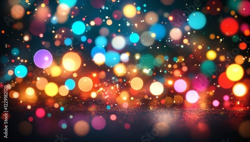 A colorful background with many small circles