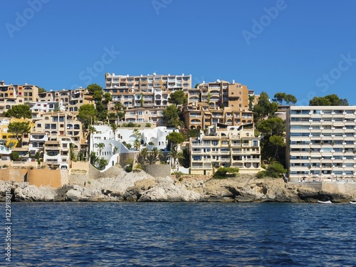 Apartments, Cala Fornels, Majorca, Balearic Islands, Spain, Europe photo