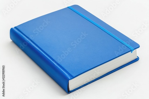 Ultra Hd Image of Blue Closed Notebook Mockup Isolated on Black