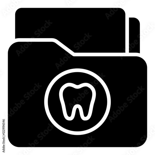 Dental Record glyph icon
