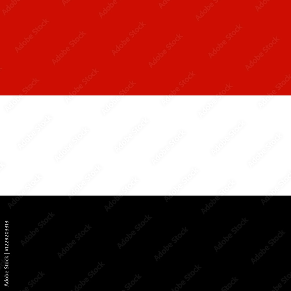Obraz premium Official national flag of Yemen