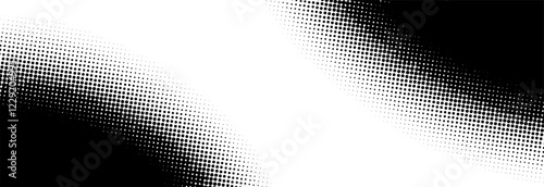 Black and white pop art background in retro comics style with halftone dots design, vector illustration eps10
