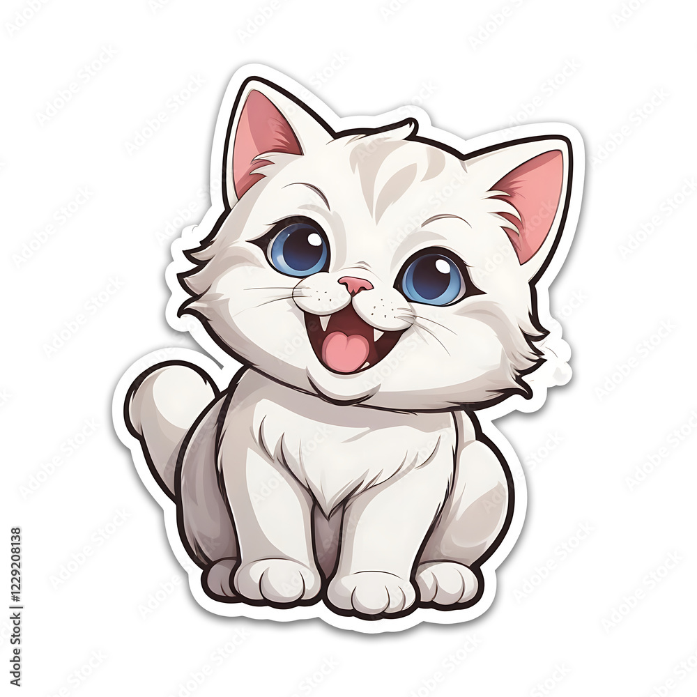 Cute cat sticker Cute cat sticker