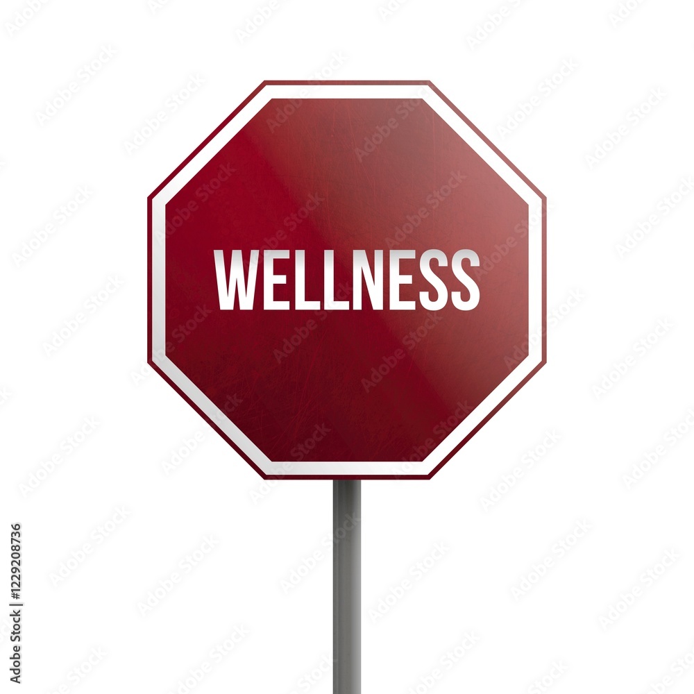 Wellness, red sign isolated on white background Wellness, red sign isolated on white background