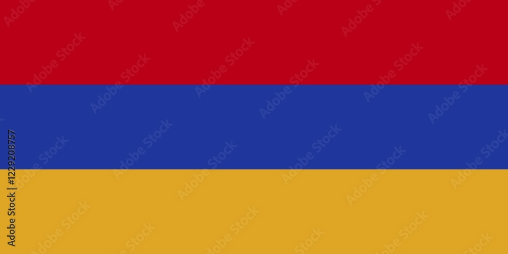 Fototapeta premium Flag of Armenia, Vector illustration