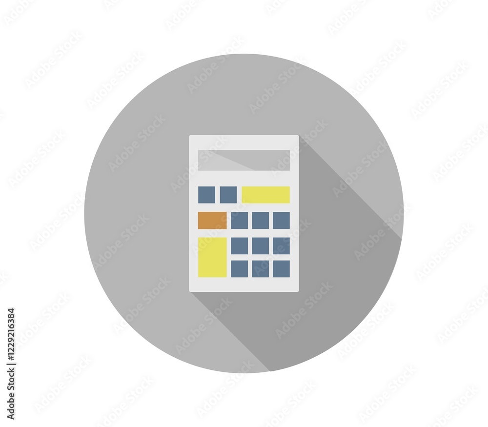 Calculator icon illustrated in vector on white background Calculator icon illustrated in vector on white background