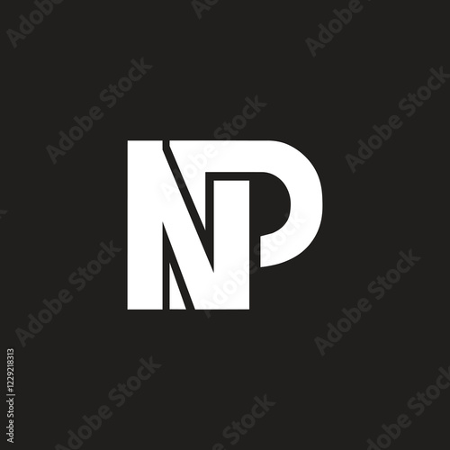 Initial letter NP or PN logo design unique logo design, elegant and creative modern branding identity, vector art line template.