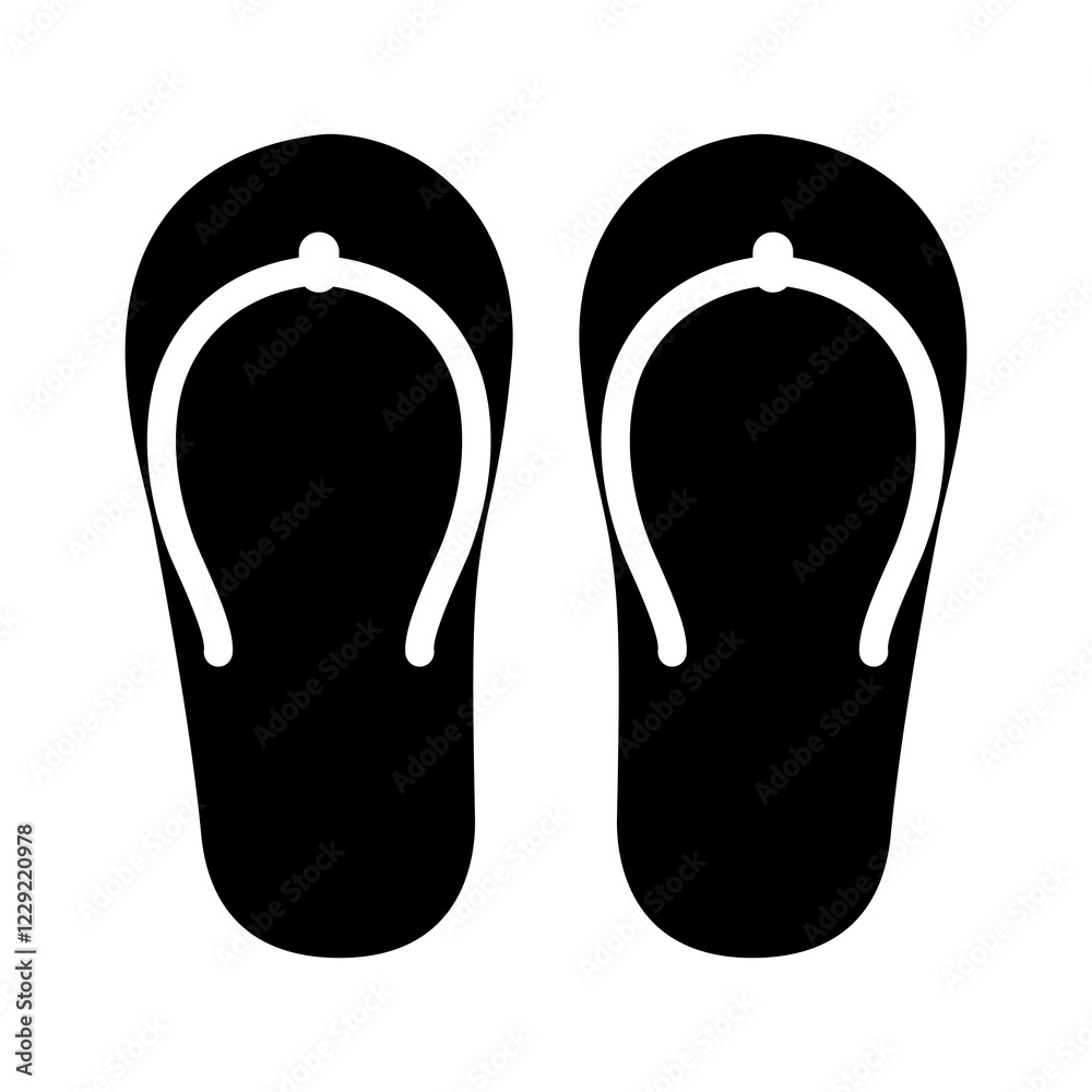 Sandals icon vector. Slippers icon. Flip flop icon.Flat style vector illustration editable isolated design. Sandals icon vector. Slippers icon. Flip flop icon.Flat style vector illustration editable isolated design.