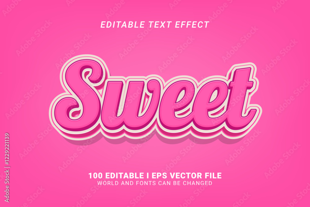 Sweet Editable Text Effect Design Graphic Sweet Editable Text Effect Design Graphic