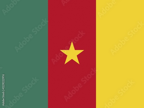 Obraz na płótnie Official national flag of Cameroon w salonie
