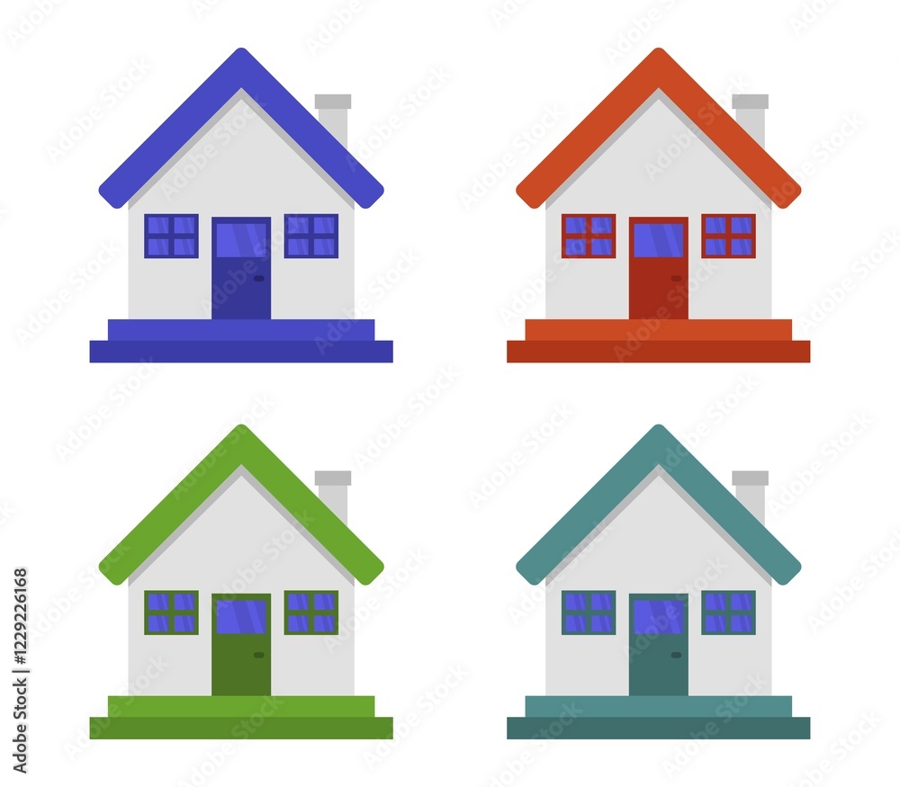 House icon illustrated in vector on white background