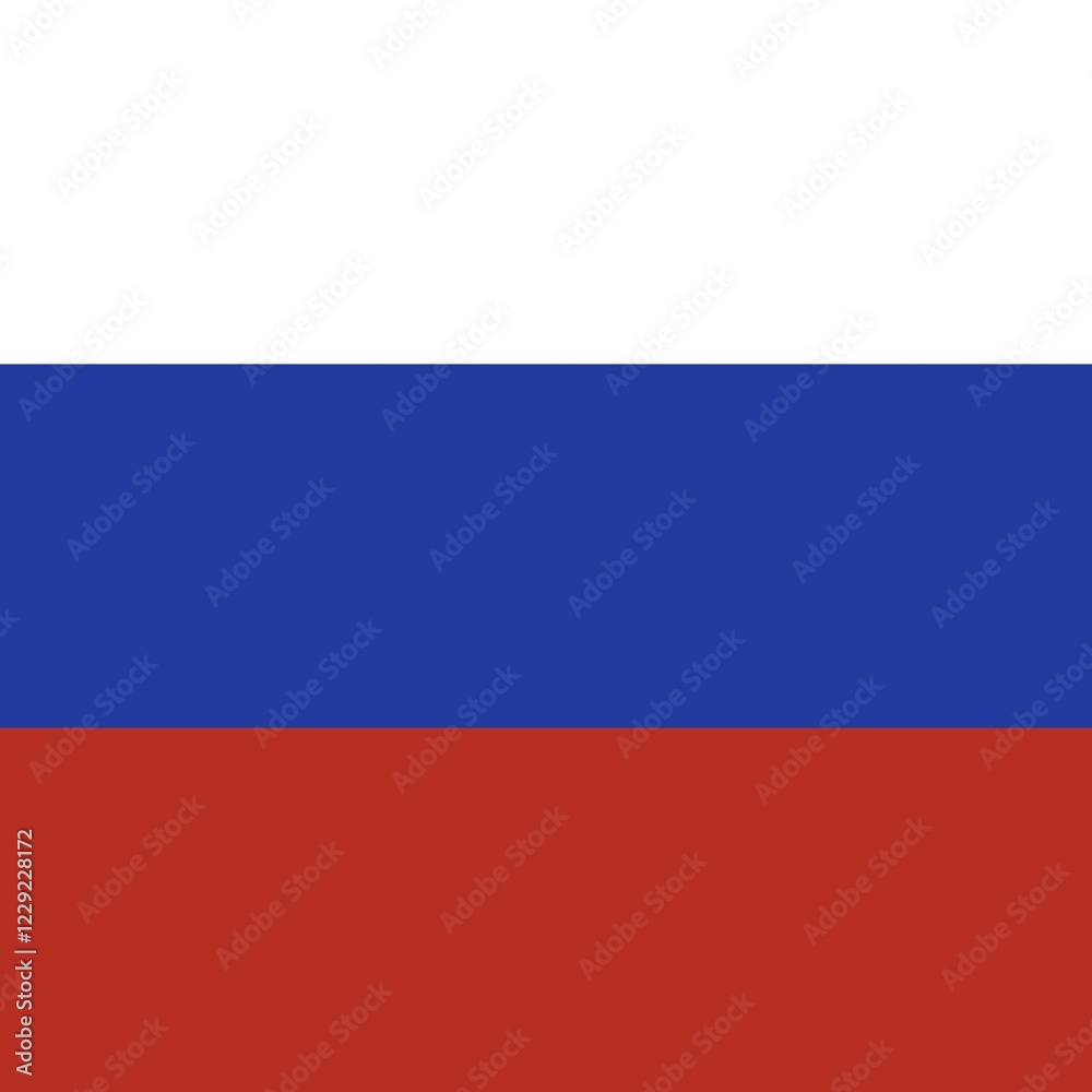 Fototapeta premium Official national flag of the Russian Federation, Russia, Europe
