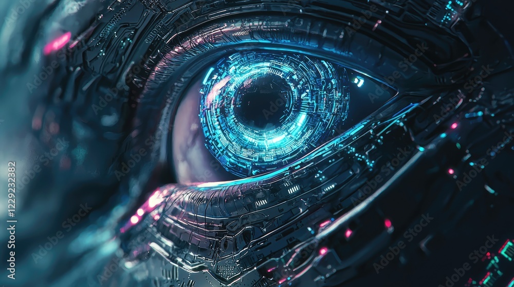 Cybernetic Eye, A Digital Gaze into the Future
