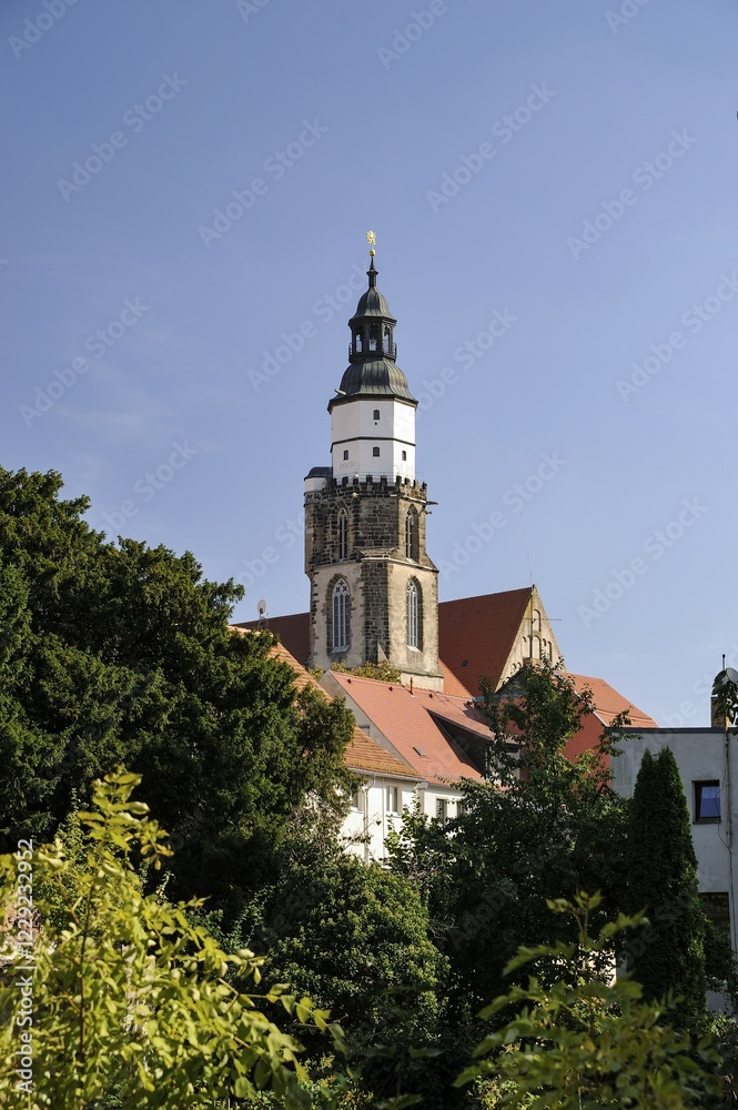Evangelical Church Main Church St. Marien, Station Via Sacra, Kamenz, Saxony, Germany, Europe Evangelical Church Main Church St. Marien, Station Via Sacra, Kamenz, Saxony, Germany, Europe
