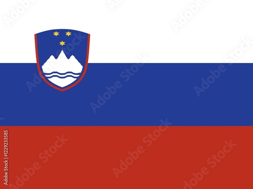 Obraz na plátně Official national flag of Slovenia