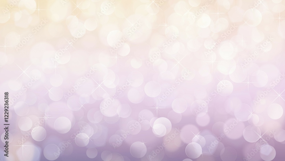 Blurry purple beige glittering bokeh background, sparkling lights, pink yellow beige color gradient, wide banner size Blurry purple beige glittering bokeh background, sparkling lights, pink yellow beige color gradient, wide banner size