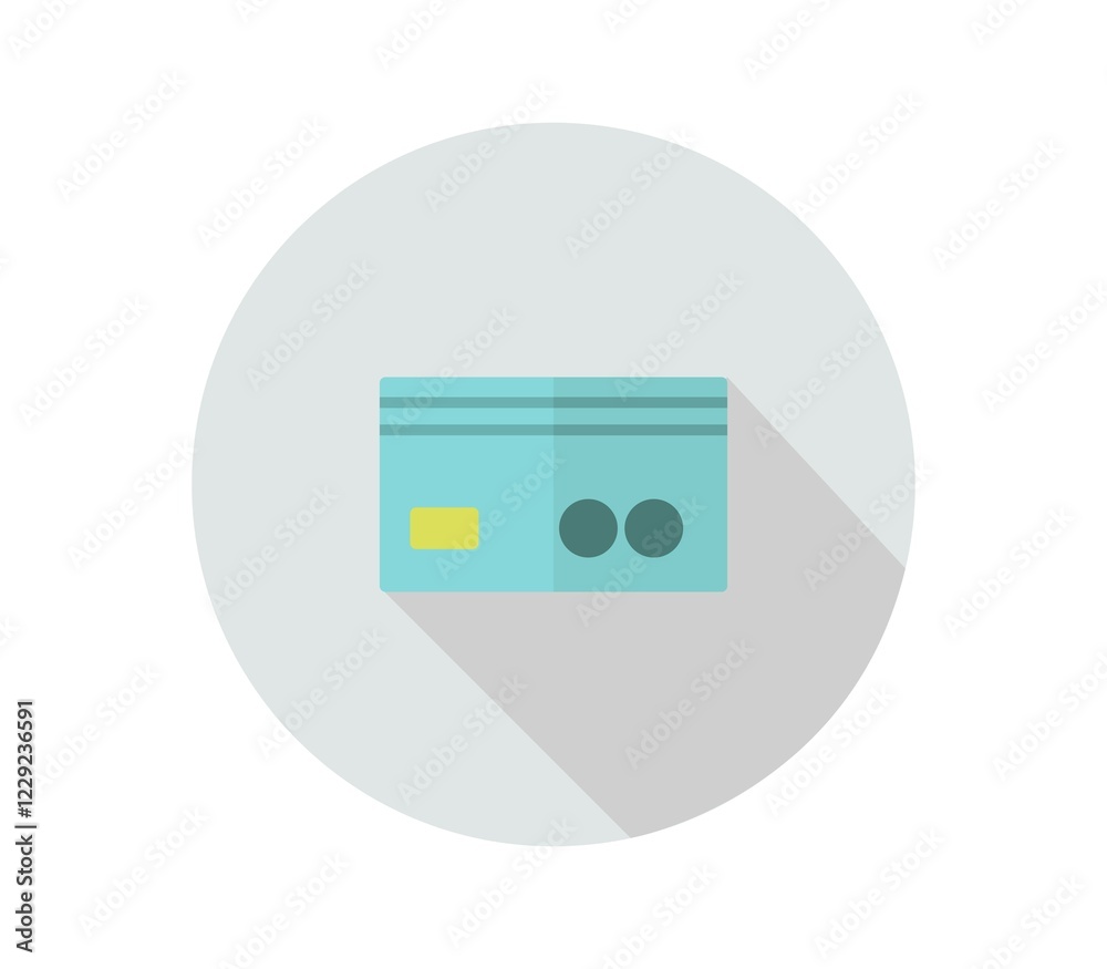 Bank card icon illustrated in vector on white background Bank card icon illustrated in vector on white background