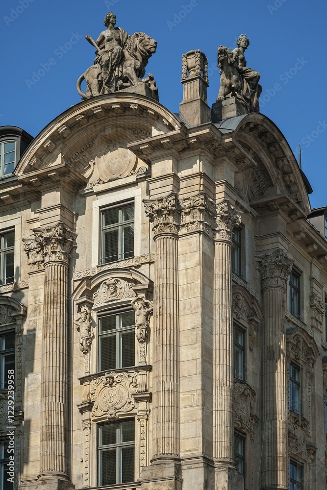 Naklejka premium Palais Lenbach, Lenbachplatz, Munich, Bavaria, Upper Bavaria, Germany, Europe