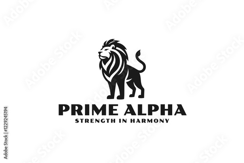 Lion Prime Alpha Logo Design - Strength in Harmony Concept