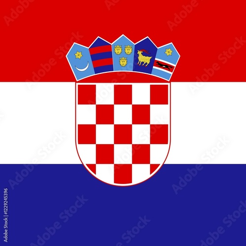 Fotografie Official national flag of Croatia