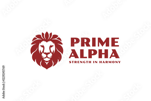 royal king lion head logo vector 