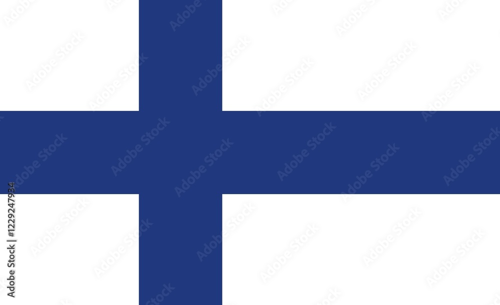 Flag of Finland, Vector illustration Flag of Finland, Vector illustration