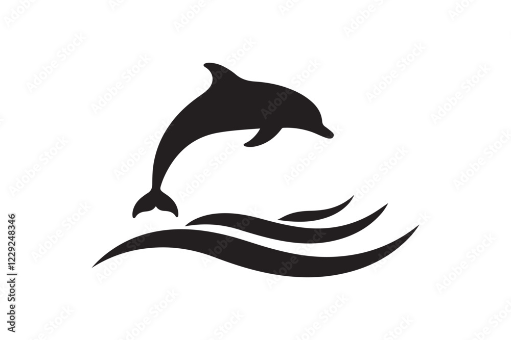 Obraz premium Majestic Dolphin Silhouette Mega Bundle 
