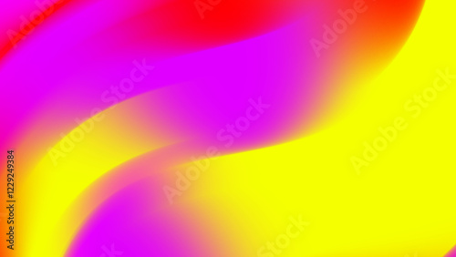Yellow, Pink, Dark Red gradient Abstract Colorful Rainbow Waves with Bright Motion and Swirling Patterns