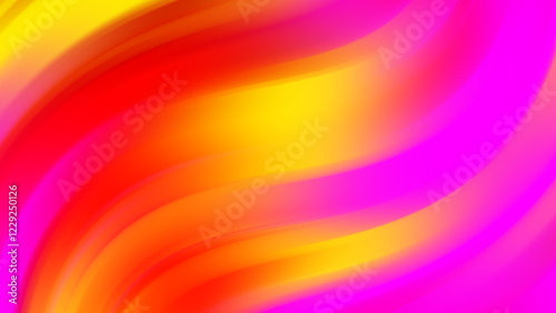 Yellow, Pink, Dark Red gradient Colorful abstract rainbow wave background with bright spectrum and artistic texture
