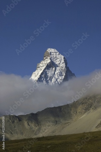 Peak of the Matterhorn, Valais, Switzerland, Europe