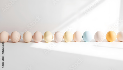Eggs on white 