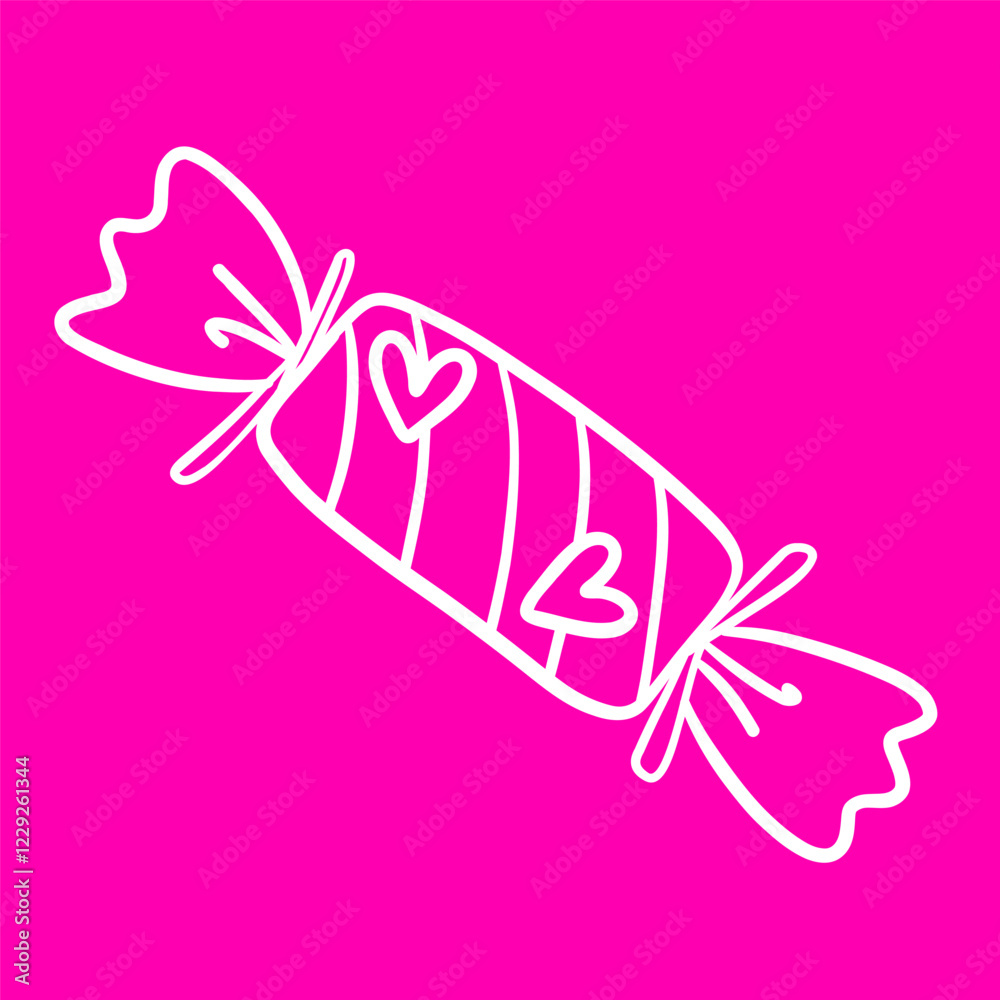 Simple illustrated outline of Valentine's Day candies. | Design a basic coloring book, activity book, or Create simple coloring pages, activity books, or other graphic decorations. Simple illustrated outline of Valentine's Day candies. | Design a basic coloring book, activity book, or Create simple coloring pages, activity books, or other graphic decorations.