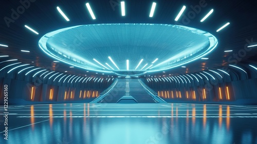 large modern football stadium. modern arena background