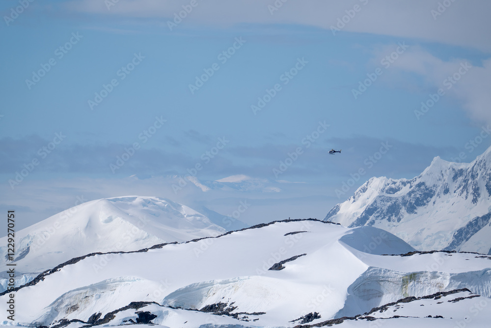 Antarctica view. Seascape and landscape of Antarctica. Glaciers, Antarctica view. Seascape and landscape of Antarctica. Glaciers,