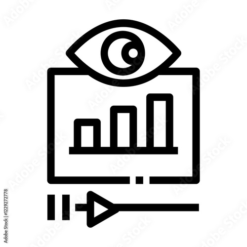 viewer rating Line Icon